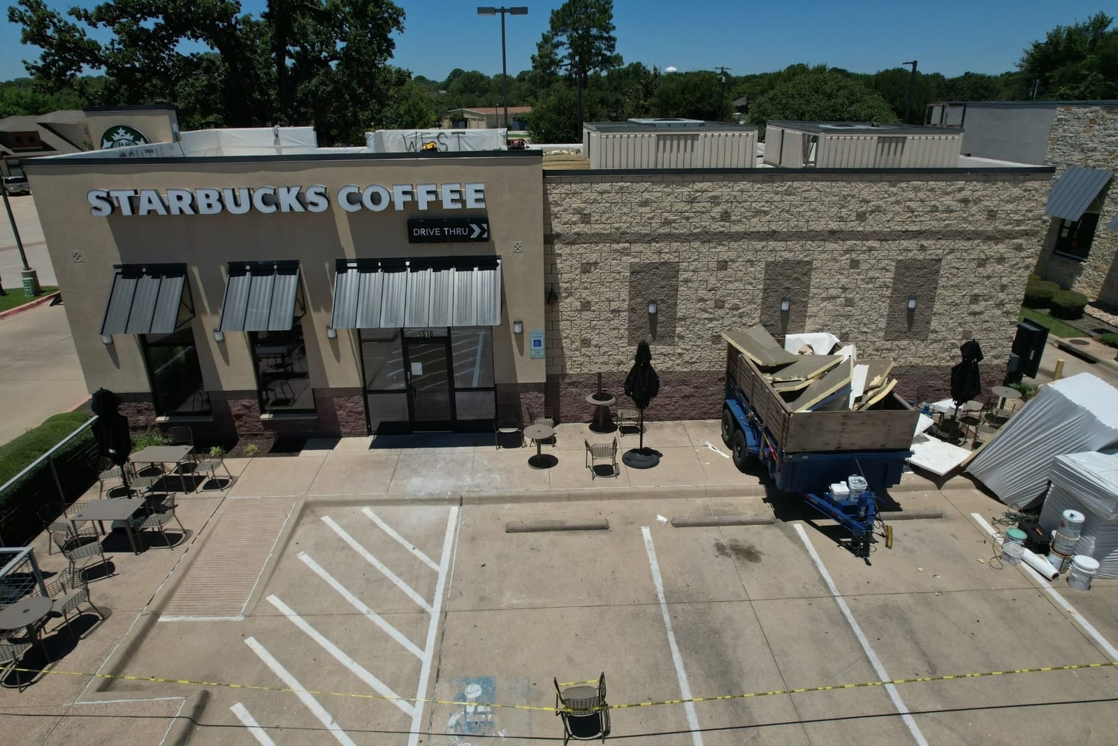 Completed commercial roofing project by Select Roofing